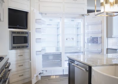 Panels to cover refrigerator door to blend in with cabinets